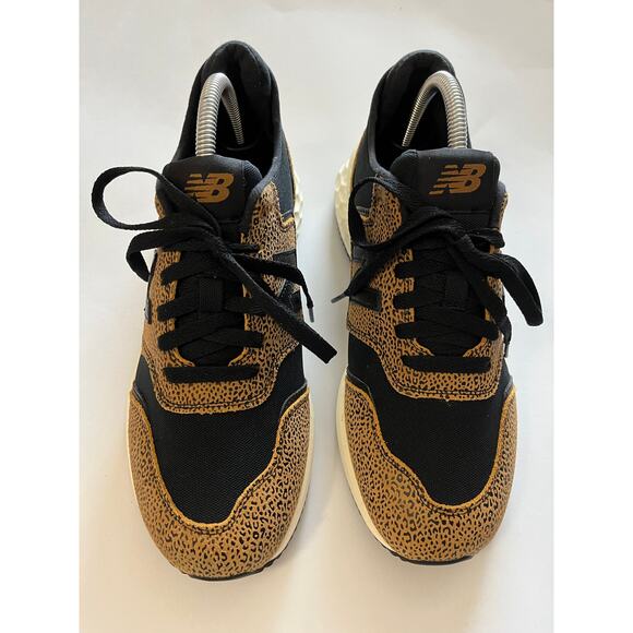 New Balance | Size 9 X-70 Black Cheetah Print Fresh Foam Sneaker - Picture 2 of 5